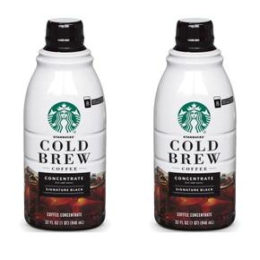 [해외직구] Starbucks 스타벅스 콜드 브루 커피 원액 시그니처 블랙 946ml 2팩