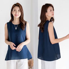 인견 슬리브리스 블라우스 6color 3단 빅사이즈 L 2XL 무지 여름 나시 시원한 소재_P421393423