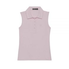 GFORE 지포어 FEATHERWEIGHT SLEEVELESS POLO (G4LC0K861-BLUSH) (여성 페더웨이트 슬리브리스