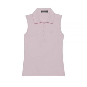 GFORE 지포어 FEATHERWEIGHT SLEEVELESS POLO (G4LC0K861-BLUSH) (여성 페더웨이트 슬리브리스