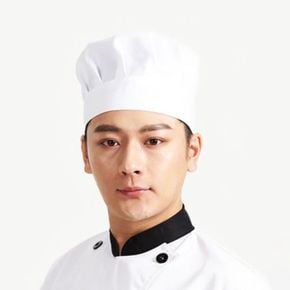 조리모자 흰색 쉐프 위생모 직원 주방 조리 제빵 모자
