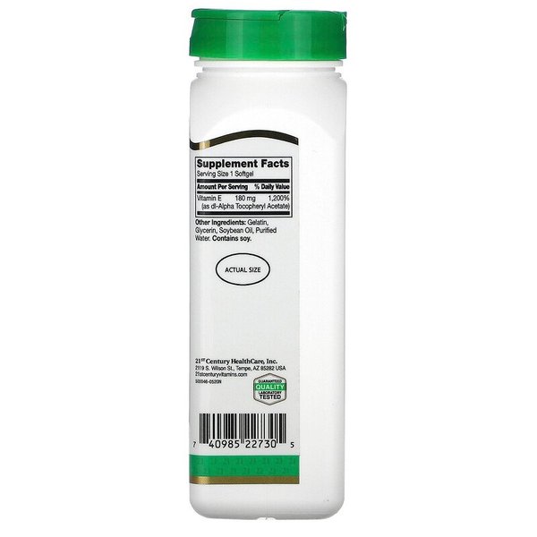21세기 센트리 비타민 E 21st Century 비타민E 180mg 400IU 250소프트젤
