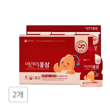  종근당건강 어린이홍삼 20ml x 30포 2개 TD