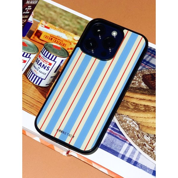 [Magsafe]Glossy Black Bumper Case _line blue