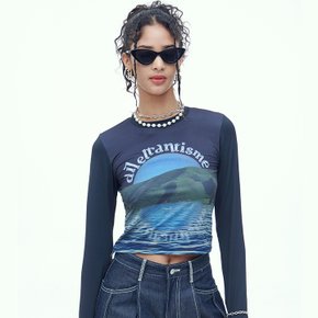 MOON WARMER GRAPHIC CROP T