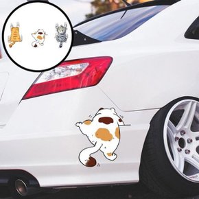 자동차 꾸미기 데코 스티커 고양이 캐릭터 디자인 차량 인테리어 ...