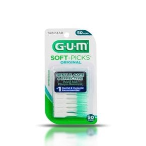 GUM 검 치과 부드러운 일회용 치간칫솔 오리지날 소프트픽(50p) 1개