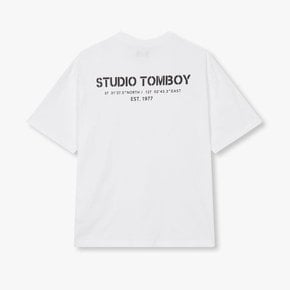 [MEN] 24 S/S 톰보이 백프린팅 로케이션 티셔츠 3종택1