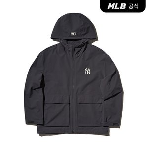 MLB [코리아공식] 베이직 고프코어 바람막이 NY (Charcoal Grey)