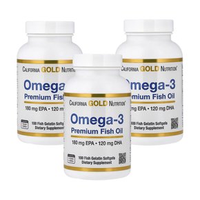 오메가3 프리미엄 오메가3 피쉬오일 100소프트젤 피쉬젤라틴 X 3통