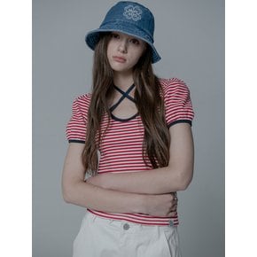 STRIPE STRING TSHIRT_RED