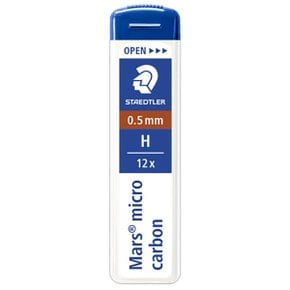 마스 마이크로 카본 샤프심 250  0.5mm(12개입) 250 05-H