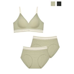 [단독] 감탄 아웃밴드 후크형 브라1 + 팬티 2 SET
