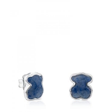 TOUS Silver New Color Earrings with Quartz with Dumortierite/귀걸이/615433550