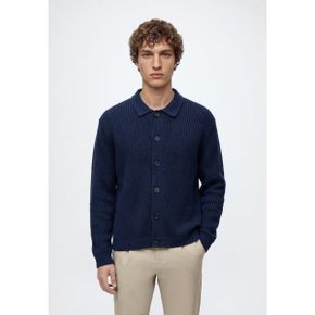 Abercrombie  Fitch 아버크롬비 앤 피치 풀 버튼 가디건 - 다크 블루 8103032