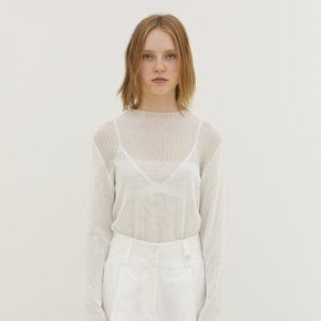 Rene Seethrough Knit_WHITE