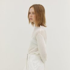 Rene Seethrough Knit_WHITE