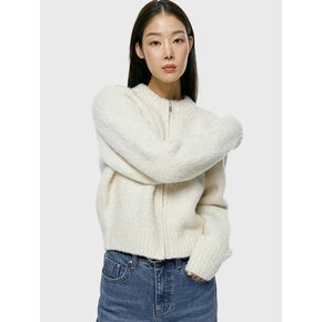 bookle zip-up knit_ivory