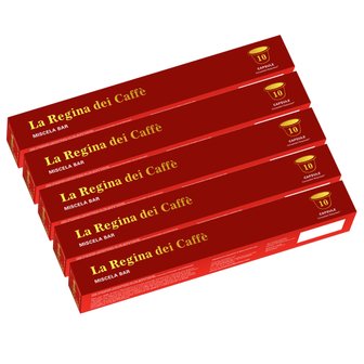  이탈리아 TAZZA DORO 타짜도르 네스프레소 호환 캡슐 커피 10입 5팩 (50입) LA REGINA DEI CAFFE