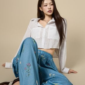S902 포켓 크롭 셔츠/W