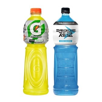  [한번에먹자] 게토레이 레몬 1.5L 3페트 + 파워에이드 제로 1.5L 3페트, 총 6페트