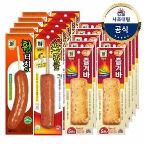 [대림냉장] 매콤즐겨바70g 10개 + 숯불구이맛후랑크2 70g 5개 + 휠터치-S70g 5개