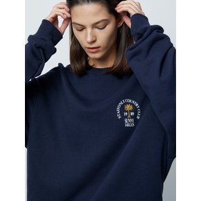 PALM TREE ROUND LOGO SWEATSHIRTS (NAVY)