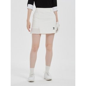 Pleats Point H-Line Skirt