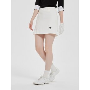 Pleats Point H-Line Skirt