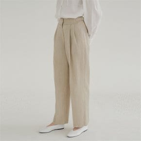 [블랭크03] spring wool tuck pants [Italian fabric] (beige)