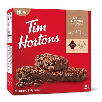  Tim Hortons 팀 홀튼 카페모카 그래놀라 바 피넛프리 5개