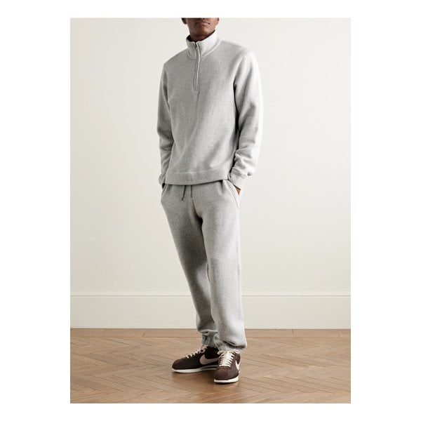 코지 코튼 혼방 저지 하프집업 스웨트셔츠 그레이 46376663162955258