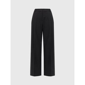 제니퍼 와이드 투 턱 팬츠_블랙 / JENNIFER WIDE TWO TUCK PANTS_BLACK