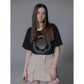 SEASHELL TAPE TSHIRT_BLACK CREAM