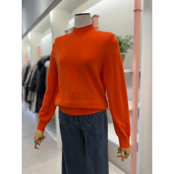 [여주점] 여성 하프넥 홀가먼트 니트탑(ITOCKPO120)