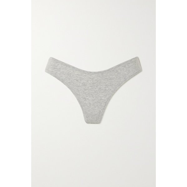 스킴스 코튼 혼방 저지 딥 텅 팬티 라이트 헤더 그레이 1647597314896233