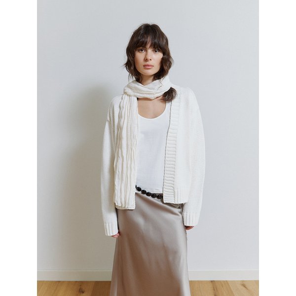 Kea Cotton Cardigan in Ivory