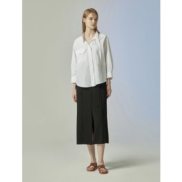 CC콜렉트 스카프 라인 블라우스C232MSC040