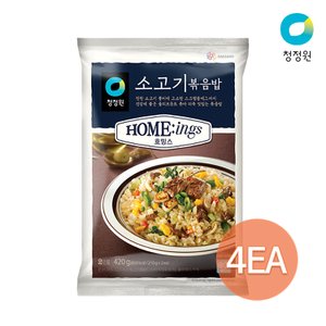 청정원 호밍스 소고기 볶음밥 420g x 4개