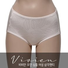 비비안)모던 심플 나뭇잎패턴 여성 맥시 삼각팬티