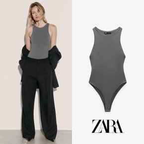 ZARA 자라 그레이 홀터넥 바디수트