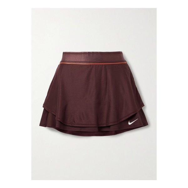 나이키코트 슬램 레이어드 골지 드라이핏 테니스 스커트 버건디 46376663162952327