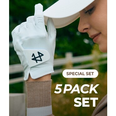 에이틴에이치 [SET] 그립 가이드라인 카브레타 양피 골프장갑 왼손 5PCS