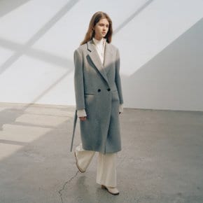 [LE CLASSIQUE] PARIS_Oversize Double-Breasted Wool Coat_Gray