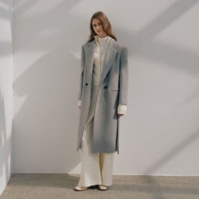 [LE CLASSIQUE] PARIS_Oversize Double-Breasted Wool Coat_Gray