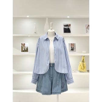 듀엘 [여주점] 여성 둥근 밑단 셔츠 블라우스 (L262MSC039)