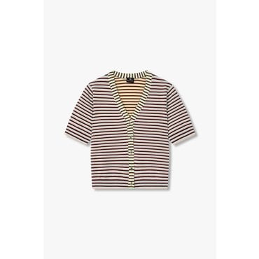 폴스미스 PS 여성 스트라이프 브이넥 가디건 5745128557