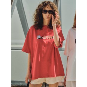 [City Story]Berlin Overfit T-shirt_CTT322(Red)