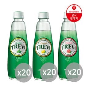 롯데칠성 트레비 라임+자몽+레몬 300ml 3종 60pet(20pet 3박스)