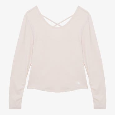 노스페이스 [노스페이스 공식] NT7TR34B 여성 데이즈 긴팔 티셔츠_LIGHT PINK
